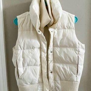 White down vest